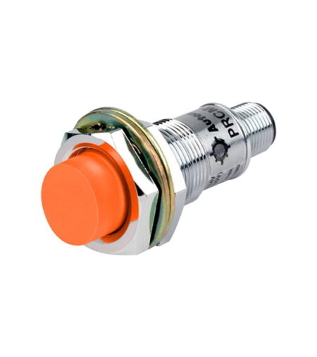 PRCM18-8DP, SENSOR INDUCTIVO NO RASANTE M18, ALC. 8MM, PNP NA, 3 HILOS, 12-24VDC, CONEX. M12, IP67