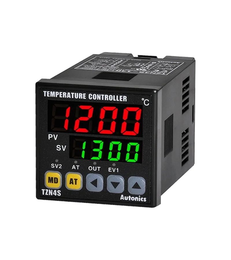 TZN4S-24R, CONTROLADOR DE TEMPERATURA DIGITAL 48X48MM, 2 DISPLAY, 4DIG, OUT: RELE, 2 ALARMAS, 100-240VAC