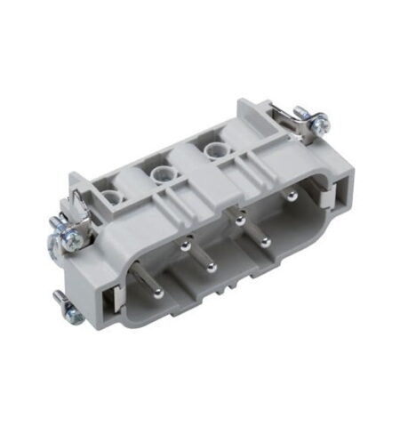 10171600, EPIC H-BS 6 BS 7-12, INSERTO RECTANGULAR HEMBRA 6P+T PINES (7-12), CONEXIÓN ATORNILLADA CON PROTECCIÓN DE HILO