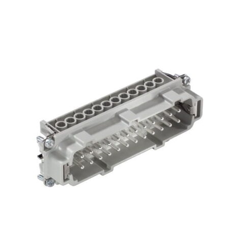 10196000, EPIC H-BE 24 SS, INSERTO RECTANGULAR MACHO 24P+T PINES (1-24), CONEXIÓN ATORNILLADA CON PROTECCIÓN DE HILO