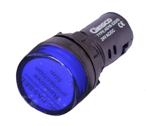 AD16 24 BL. PILOTO AZUL LUMINOSO LED