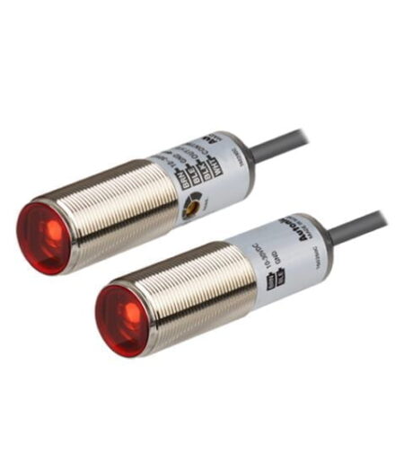 BRQM20M-TDTA, SENSOR FOTOELECTRICO TIPO BARRERA EMISOR-RECEPTOR, M18 ALC. 20M, NPN NA, 12-24VDC, CABLE 2MT, IP67