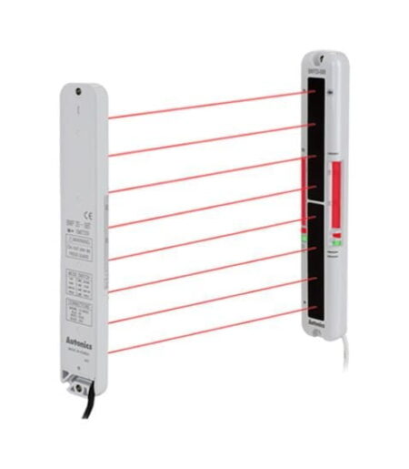 BWP20-12(P), SENSOR DE ÁREA TIPO BARRERA, ALC. 0.1-5M, PNP NA, 12-24VDC, 12 EJES OPTICOS, CABLE 3MT, IP40