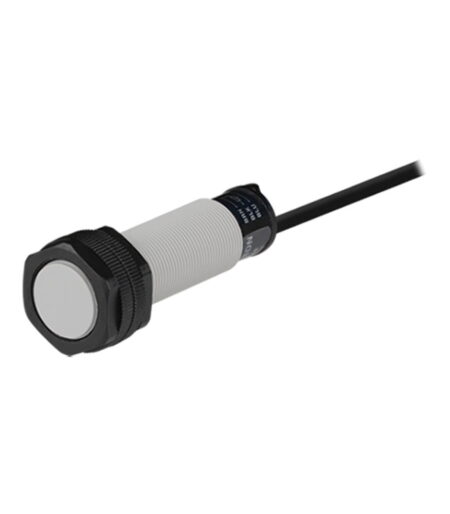 CR18-8AO, SENSOR CAPACITIVO M18, ALC. 8MM, NA, 2 HILOS, 100-240VAC, MAT. PLASTICO, CABLE 2MT, IP66