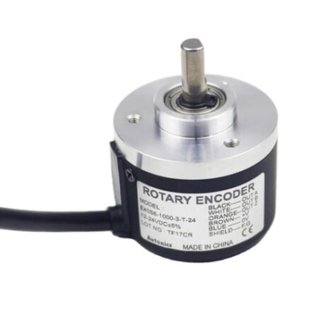 E40S6-1000-3-T-24, ENCODER ROTATIVO INCREMENTAL, CUERPO 40MM, EJE 6MM, 1000 PPR, SAL. TOTEM POLE (A-B-Z), 12-24VDC, CABLE 2MT, IP50 E40S6-1000-3-T-24, ENCODER ROTATIVO INCREMENTAL, CUERPO 40MM, EJE 6MM, 1000 PPR, SAL. TOTEM POLE (A-B-Z), 12-24VDC, CABLE 2MT, IP50