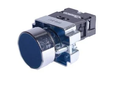FPB-BA1 BL. PULSADOR METALICO AZUL