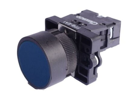 FPB-EA1 BL, PULSADOR PLASTICO RASANTE AZUL 1NA DIAM. 22MM FPB-EA1 BL, PULSADOR PLASTICO RASANTE AZUL 1NA DIAM. 22MM