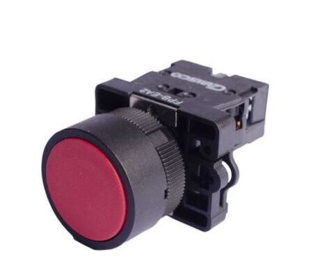 FPB-EA2 R, PULSADOR PLASTICO RASANTE ROJO 1NC DIAM. 22MM FPB-EA2 R, PULSADOR PLASTICO RASANTE ROJO 1NC DIAM. 22MM