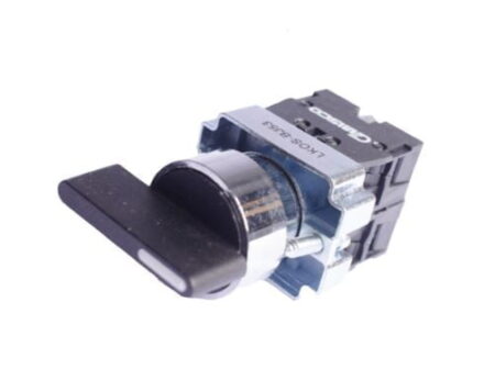 LKOS-BJ53, SELECTOR METALICO MANIJA LARGA, 1-0-2, 3 POSICIONES C/ RETORNO CENTRO, 2NA, DIAM. 22MM LKOS-BJ53, SELECTOR METALICO MANIJA LARGA, 1-0-2, 3 POSICIONES C/ RETORNO CENTRO, 2NA, DIAM. 22MM