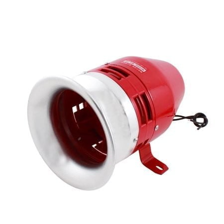 MS-390 12VDC. SIRENA MOTOR DE VIENTO ROJO