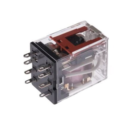 MY-2 24VDC, MINI RELE ENCHUFABLE 8 PINES, 2NA+2NC 7A, BOB. 24VDC