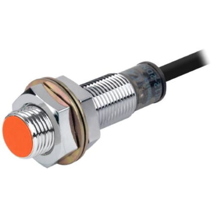 PR12-2DN2, SENSOR INDUCTIVO RASANTE M12, ALC. 2MM, NPN NC, 3 HILOS, 12-24VDC, CABLE 2MT, IP67