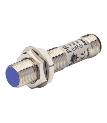 PRDCM12-4DP, SENSOR INDUCTIVO RASANTE M12, ALC. 4MM, PNP NA, 3 HILOS, 12-24VDC, CONEX. M12, IP67