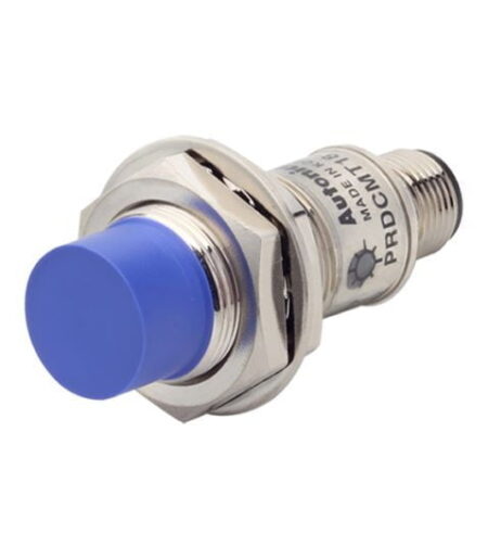 PRDCM18-14DN, SENSOR INDUCTIVO NO RASANTE M18, ALC. 14MM, NPN NA, 3 HILOS, 12-24VDC, CONEX. M12, IP67
