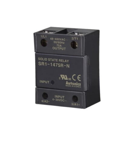 SR1-1475R, RELE DE ESTADO SOLIDO MONOFASICO 75A, IN: 4-30VDC OUT: 48-480VAC, ENCENDIDO ALEATORIO SR1-1475R, RELE DE ESTADO SOLIDO MONOFASICO 75A, IN: 4-30VDC OUT: 48-480VAC, ENCENDIDO ALEATORIO
