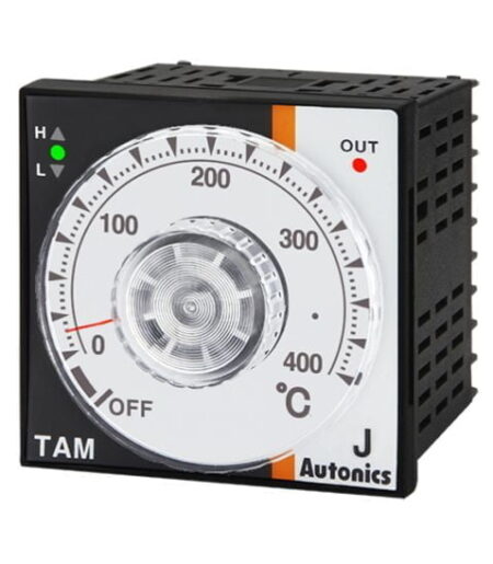 TAM-B4RJ4C, CONTROLADOR DE TEMPERATURA ANALOGICO 72X72MM, IN: «J», OUT: RELE, 0-400°C, 100-240VAC
