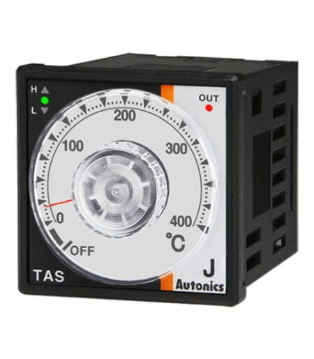 TAS-B4RJ4F, CONTROLADOR DE TEMPERATURA ANALOGICO 48X48MM, IN: «J», OUT: RELE, 32-752°F, 8 PINES, 100-240VAC