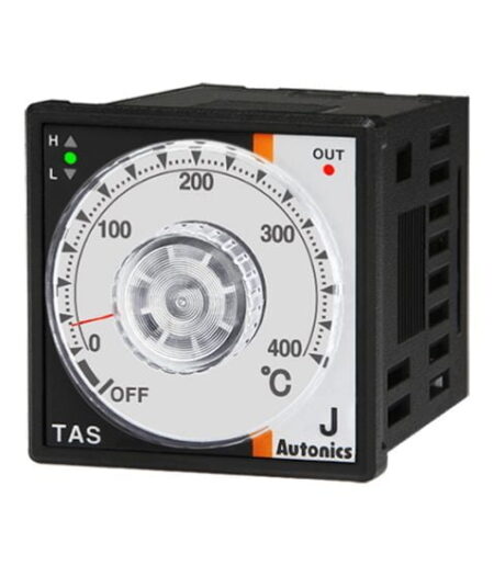 TAS-B4RJ4C, CONTROLADOR DE TEMPERATURA ANALOGICO 48X48MM, IN: «J», OUT: RELE, 0-400°C, 8 PINES, 100-240VAC
