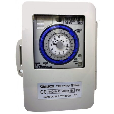 TB35N-RP, INT. RELOJ HORARIO ANALOGICO ADOSABLE 15M, 15A 250VAC TB35N-RP, INT. RELOJ HORARIO ANALOGICO ADOSABLE 15M, 15A 250VAC