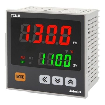 TCN4L-24R, CONTROLADOR DE TEMPERATURA DIGITAL 96X96MM, 2 DISPLAY, 4DIG, OUT: RELE/SSR, 2 ALARMAS, 100-240VAC
