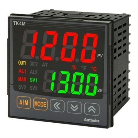 TK4M-14CN, CONTROLADOR DE TEMPERATURA DIGITAL 72X72MM, 2 DISPLAY, 4DIG, OUT: 4-20MA/SSR, 1 ALARMA, 100-240VAC