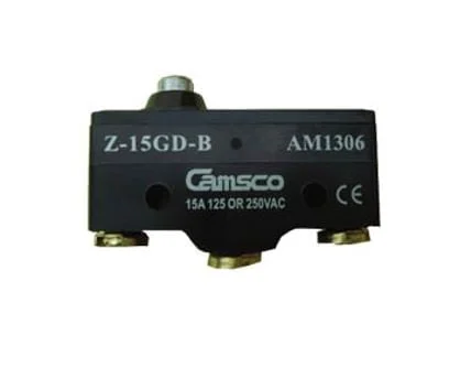 AM1306, Z-15GD-B - MICRO SWITCH TIPO PIN 1NA/NC 15A 250V, NEGRO