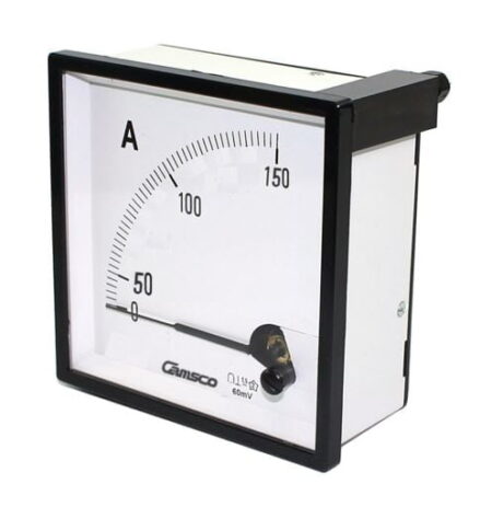 CA-72 150/5A, AMPERIMETRO ANALOGICO 72X72MM, RANGO 150/5A, CLASE 1.5 CA-72 150/5A, AMPERIMETRO ANALOGICO 72X72MM, RANGO 150/5A, CLASE 1.5