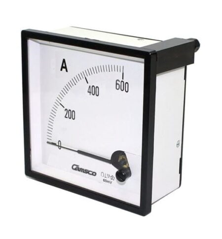 CA-72 600/5A, AMPERIMETRO ANALOGICO 72X72MM, RANGO 600/5A, CLASE 1.5