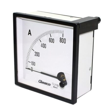 CA-96 800/5A, AMPERIMETRO ANALOGICO 96X96MM, RANGO 800/5A, CLASE 1.5 CA-96 800/5A, AMPERIMETRO ANALOGICO 96X96MM, RANGO 800/5A, CLASE 1.5