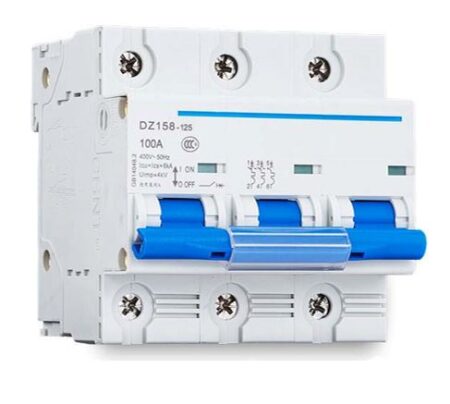 DZ158-125 3P 100A 10KA, INT. TERMOMAGNETICO 3X100A, 10KA, RIEL DIN DZ158-125 3P 100A 10KA, INT. TERMOMAGNETICO 3X100A, 10KA, RIEL DIN