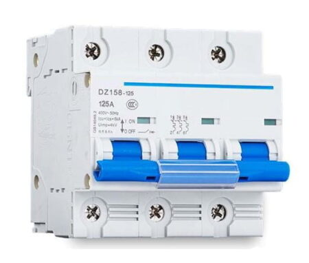 DZ158-125 3P 125A 10KA, INT. TERMOMAGNETICO 3X125A, 10KA, RIEL DIN DZ158-125 3P 125A 10KA, INT. TERMOMAGNETICO 3X125A, 10KA, RIEL DIN