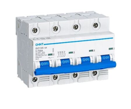 DZ158-125 4P 100A 10KA, INT. TERMOMAGNETICO 4X100A, 10KA, RIEL DIN DZ158-125 4P 100A 10KA, INT. TERMOMAGNETICO 4X100A, 10KA, RIEL DIN