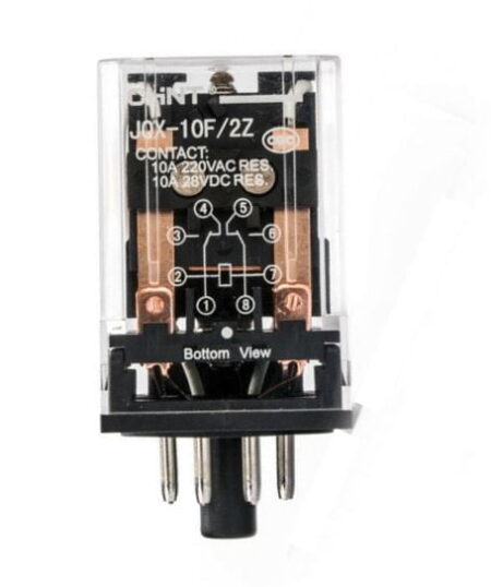 JQX-10F 2Z 220VAC, RELE ENCAPSULADO UNIVERSAL, 8 PINES, 2NA/NC, 10A BOB. 220VAC, ENCHUFABLE JQX-10F 2Z 220VAC, RELE ENCAPSULADO UNIVERSAL, 8 PINES, 2NA/NC, 10A BOB. 220VAC, ENCHUFABLE