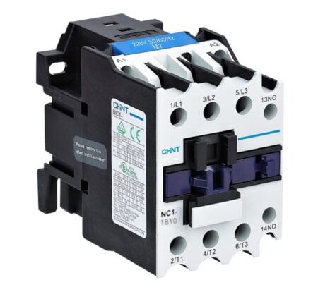 NC1-1810 220V 50/60HZ, CONTACTOR 18A 7.5KW, 1NA, 220VAC