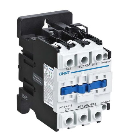 NC1-4011 220V 50/60HZ, CONTACTOR 40A 18.5KW, 1NA+1NC, 220VAC
