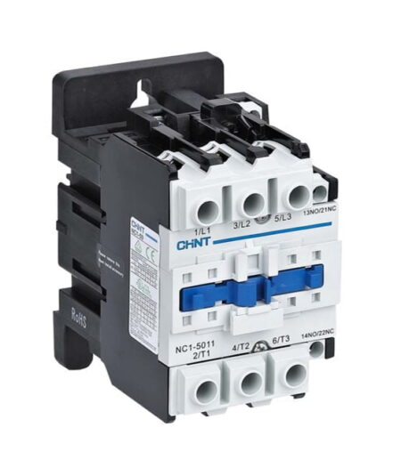 NC1-5011 220V 50/60HZ, CONTACTOR 50A 22KW, 1NA+1NC, 220VAC