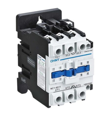NC1-6511 220V 50/60HZ, CONTACTOR 65A 30KW, 1NA+1NC, 220VAC