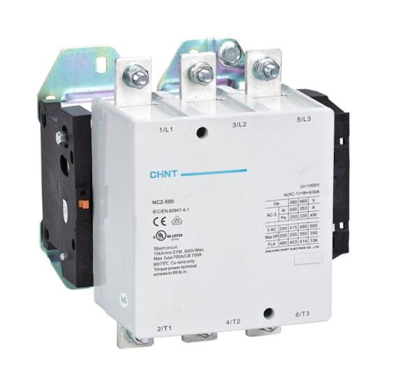 NC2-500A 220V 50/60HZ. CONTACTOR 500A