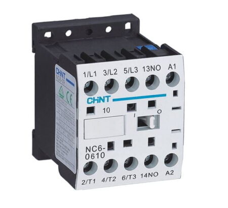 NC6-0610 220V 50/60HZ, MINI CONTACTOR 6A 2.2KW, 1NA, 220VAC