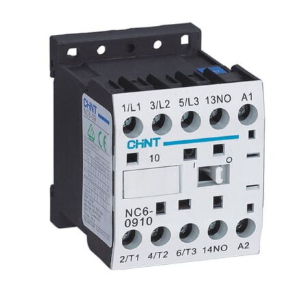 NC6-0910 220V 50/60HZ, MINI CONTACTOR 9A 4KW, 1NA, 220VAC