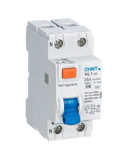 NL1-63 2P 25A 30MA AC-T, INT. DIFERENCIAL NL1 2X25A 30MA, TIPO AC, RIEL DIN