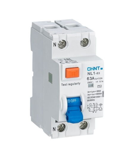 NL1-63 2P 63A 30MA AC-T, INT. DIFERENCIAL NL1 2X63A 30MA, TIPO AC, RIEL DIN