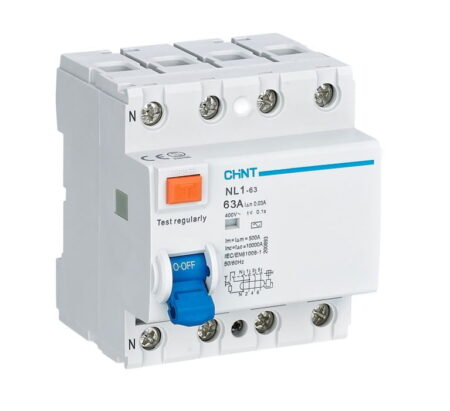 NL1-63 4P 63A 300MA AC-T, INT. DIFERENCIAL NL1 4X63A 300MA, TIPO AC, RIEL DIN