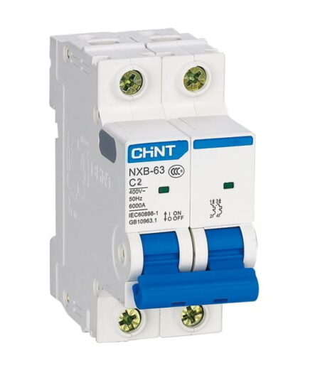 NXB-63 2P C2 6KA, INT. TERMOMAGNETICO 2X2A, 6KA, RIEL DIN NXB-63 2P C2 6KA, INT. TERMOMAGNETICO 2X2A, 6KA, RIEL DIN