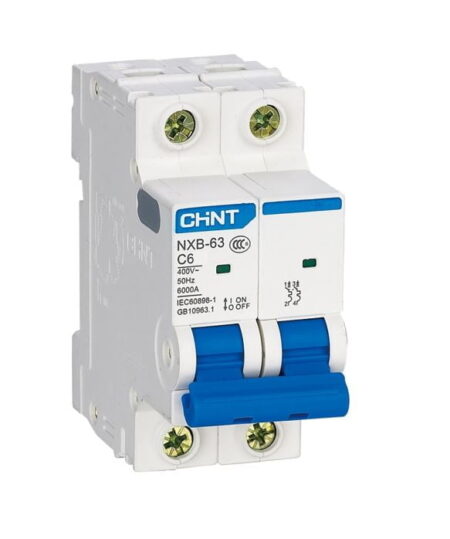 NXB-63 2P C6 6KA, INT. TERMOMAGNETICO 2X6A, 6KA, RIEL DIN NXB-63 2P C6 6KA, INT. TERMOMAGNETICO 2X6A, 6KA, RIEL DIN