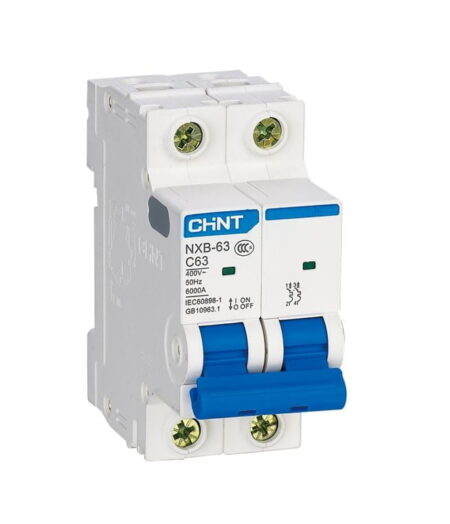 NXB-63 2P C63 6KA, INT. TERMOMAGNETICO 2X63A, 6KA, RIEL DIN NXB-63 2P C63 6KA, INT. TERMOMAGNETICO 2X63A, 6KA, RIEL DIN