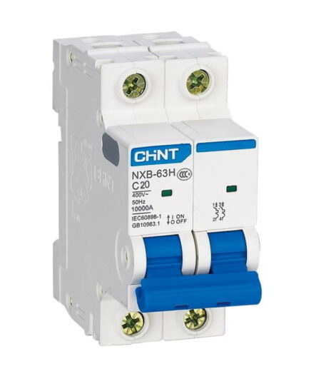 NXB-63H 2P C20 10KA, INT. TERMOMAGNETICO 2X20A, 10KA, RIEL DIN NXB-63H 2P C20 10KA, INT. TERMOMAGNETICO 2X20A, 10KA, RIEL DIN