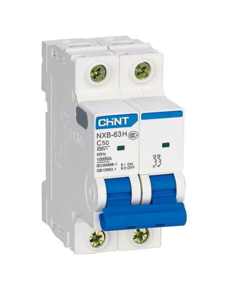 NXB-63H 2P C50 10KA, INT. TERMOMAGNETICO 2X50A, 10KA, RIEL DIN NXB-63H 2P C50 10KA, INT. TERMOMAGNETICO 2X50A, 10KA, RIEL DIN