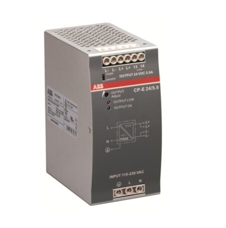 1SVR427034R0000, CP-E 24/5.0 – FUENTE DE ALIMENTACION 5A, ENT. 90-132VAC/180-264VAC/210-375VDC, SAL. 24VDC