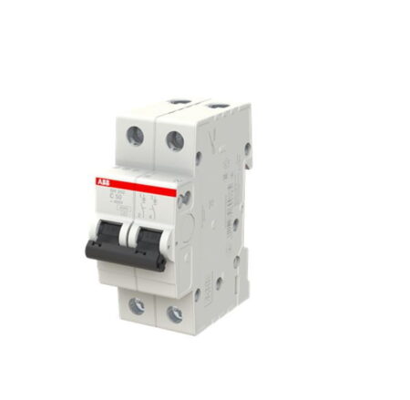 2CDS212001R0504, SH202-C50 -INT. TERMOMAGNETICO 2X50A 10KA/230VAC, RIEL DIN